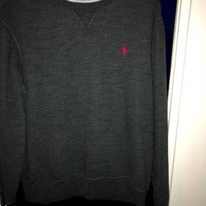 Ladies XL Polo Gray Heather Long Sleeve Sweatshirt